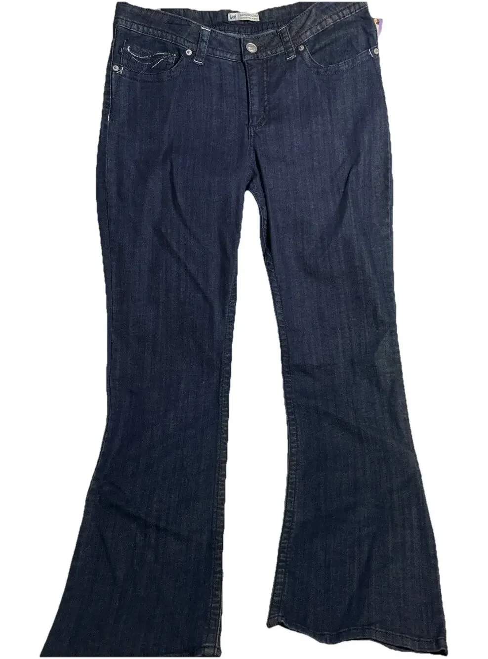 Lee Horizon Women’s Dark Wash Slender Secret Barely Bootcut Denim Jeans 16M NWT